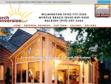 Tablet Screenshot of porchconversion.com